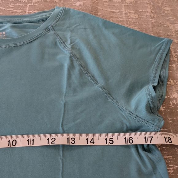 JoyLab Teal Short Sleeve Crop Top NWOT - Picture 5 of 8